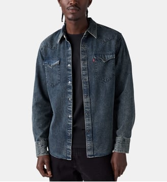 Chemise Barstow Western - Levi's - Bleu jean foncé