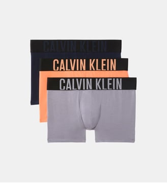 Lot de 3 boxers - Calvin Klein - Gris et orange