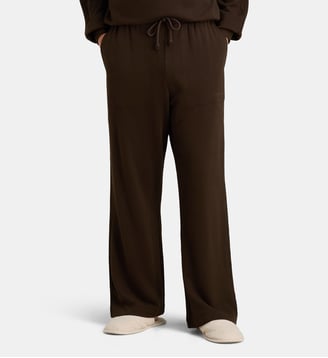 Pantalon d'intérieur large style jogging coton - Tommy Hilfiger - Marron chocolat