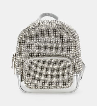 Sac à dos en strass et cristaux - Monnalisa - Argenté