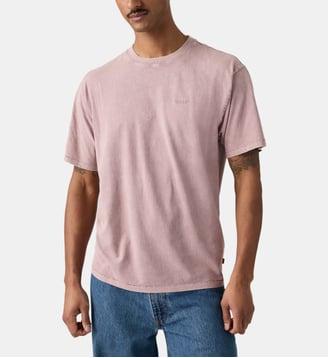 T-shirt en coton griffé - Levi's - Rose vintage