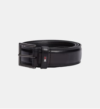 Ceinture Hudson en cuir - Tommy Hilfiger - Noir