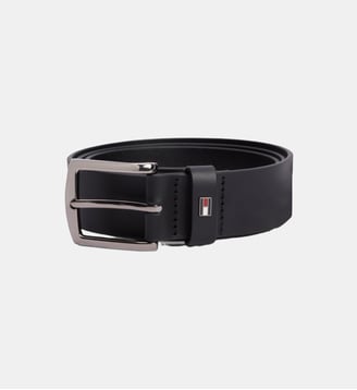 Ceinture Denton en cuir - Tommy Hilfiger - Noir