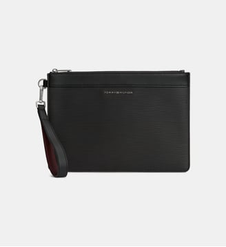 Pochette businesse saffiano - Tommy Hilfiger - Black