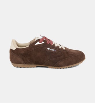 Basket Pallaracer en cuir - Palladium - Marron foncé