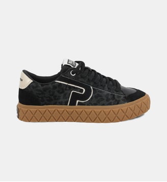 Baskets basses Palla Ace en cuir - Palladium - Kaki et noir