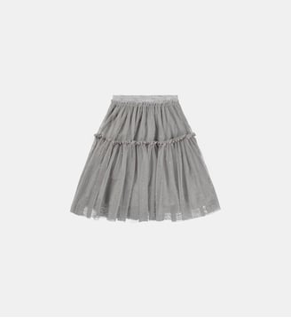 Jupe évasée en tulle - Molo - Gris