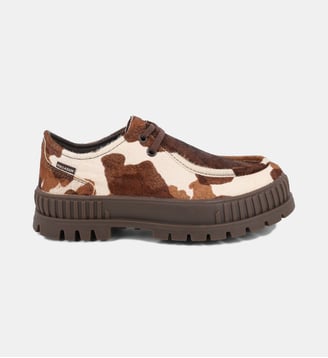 Mocassins Pallashock façon peau de vache - Palladium - Marron