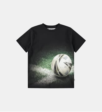 T-shirt droit coton organique imprimé dinosaure - Molo - Noir