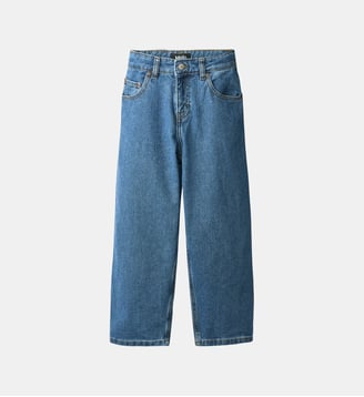 Pantalon large en coton organique - Molo - Bleu