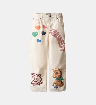 Pantalon droit coupe ample curiosity en coton - Molo - Beige