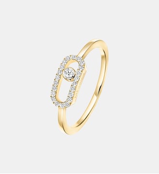 Bague diamant semi pavée en or jaune - Messika - Or jaune