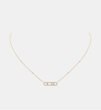 Collier en or jaune et pavé diamants  - Messika - Or jaune