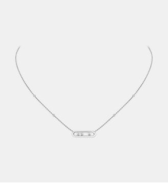 Collier en or blanc et diamants - Petit modèle - Messika - Or blanc
