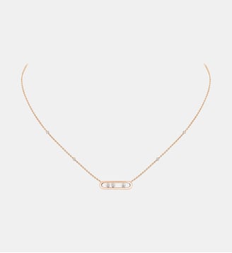 Collier en or rose et diamnts - Petit modèle - Messika - Or rose