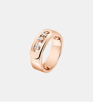 Bague diamant en or rose - Messika - Or rose