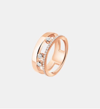 Bague diamant en or rose - Messika - Or rose