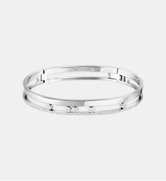 Bracelet jonc diamant en or blanc - Messika - Or blanc