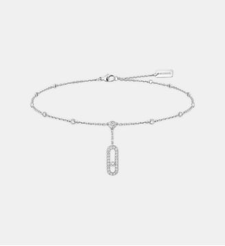 Bracelet de cheville diamant en or blanc - Messika - Or blanc