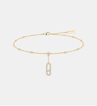 Bracelet de cheville diamant en or jaune - Messika - Or jaune