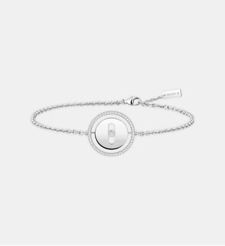 Bracelet chaîne diamant en or blanc - Petit modèle - Messika - Or blanc
