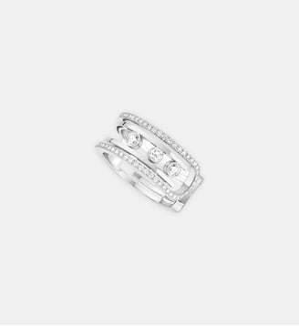 Bague pavée diamant en or blanc - Messika - Or blanc