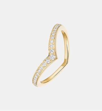 Alliance diamant pavée en or jaune  - Messika - Or jaune