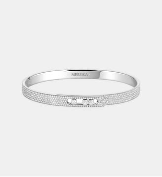 Bangle Bracelet Diamant en or blanc - Petit modèle - Messika - Or blanc