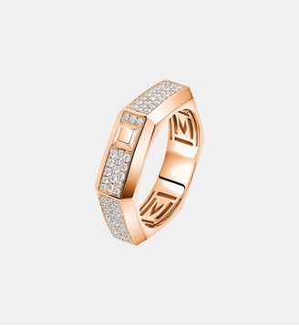 Bague pavée diamant en or rose -M - Messika - Or rose