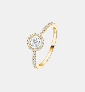 Bague diamant rond en or jaune - Messika - Or jaune