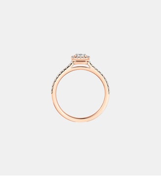 Bague diamant taille émeraude en or rose - Messika - Or rose