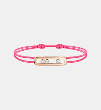Bracelet cordon rose et or rose - Messika - Or rose