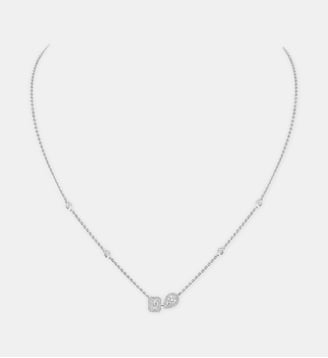 Collier diamant en or blanc Toi & Moi - Messika - Or blanc