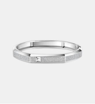 Bracelet pavé diamant en or blanc - M - Messika - Or blanc