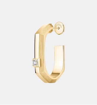 Mono créole diamant en or jaune - Petit modèle - Messika - Or jaune