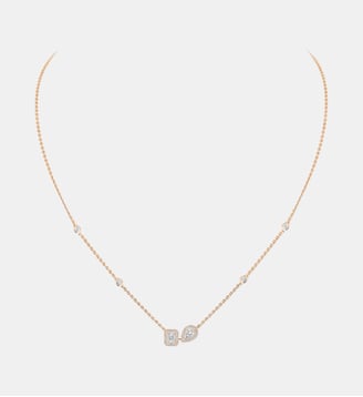 Collier diamant en or rose Toi & Moi - Messika - Or rose