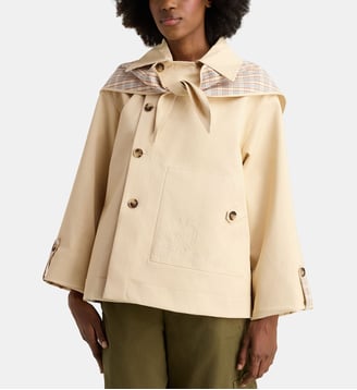 Veste Jerry réversible courte  - Damson Madder - Stone