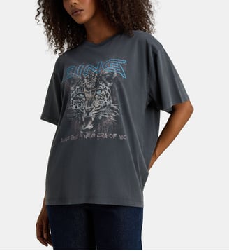 T-shirt Cade Tiger Muse coton - Anine Bing - Gris foncé