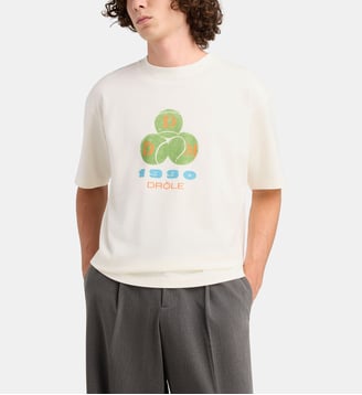 T-shirt Drôle 1990 coton - Drôle De Monsieur - Off white