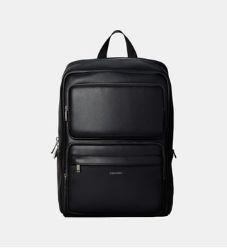 Sac à dos enduit - Calvin Klein - Black