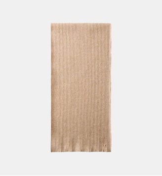 Echarpe laine mélangée monogramme - Calvin Klein - Beige moyen