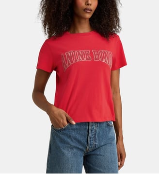 T-shirt Shelley coton - Anine Bing - Rouge tango