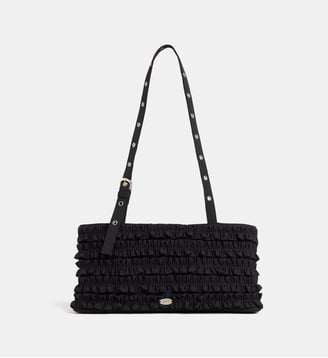 Sac Sophia en nylon ruché - Damson Madder - Black