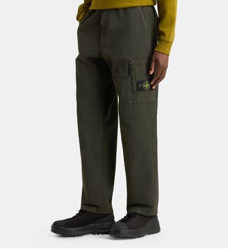 Pantalon cargo technique - Stone Island - Kaki foncé