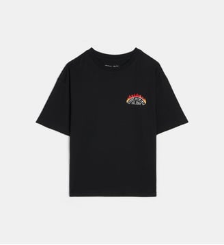 T-shirt droit T-Feu - Teddy Smith - Noir