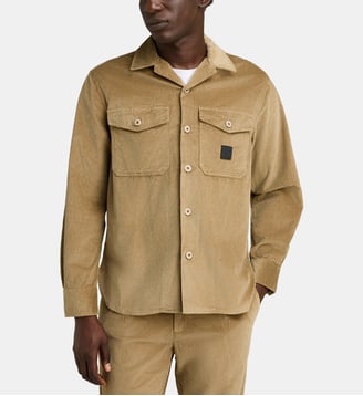 Surchemise en velours - Replay - Marron clair