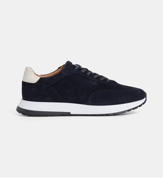 Running Premium Full Suede - Hackett London - Bleu marine