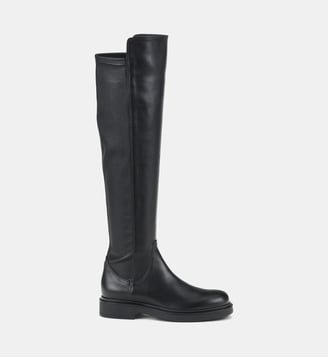 Bottes Loren Stretch en cuir - AGL - Noir