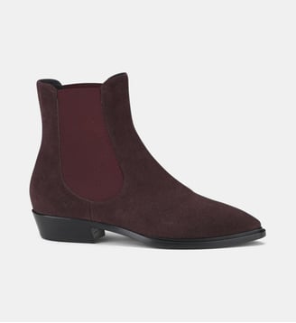 Bottines Mahe' Beat en cuir suédé - AGL - Prune