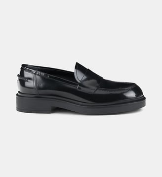 Mocassins Loren en cuir - AGL - Nero